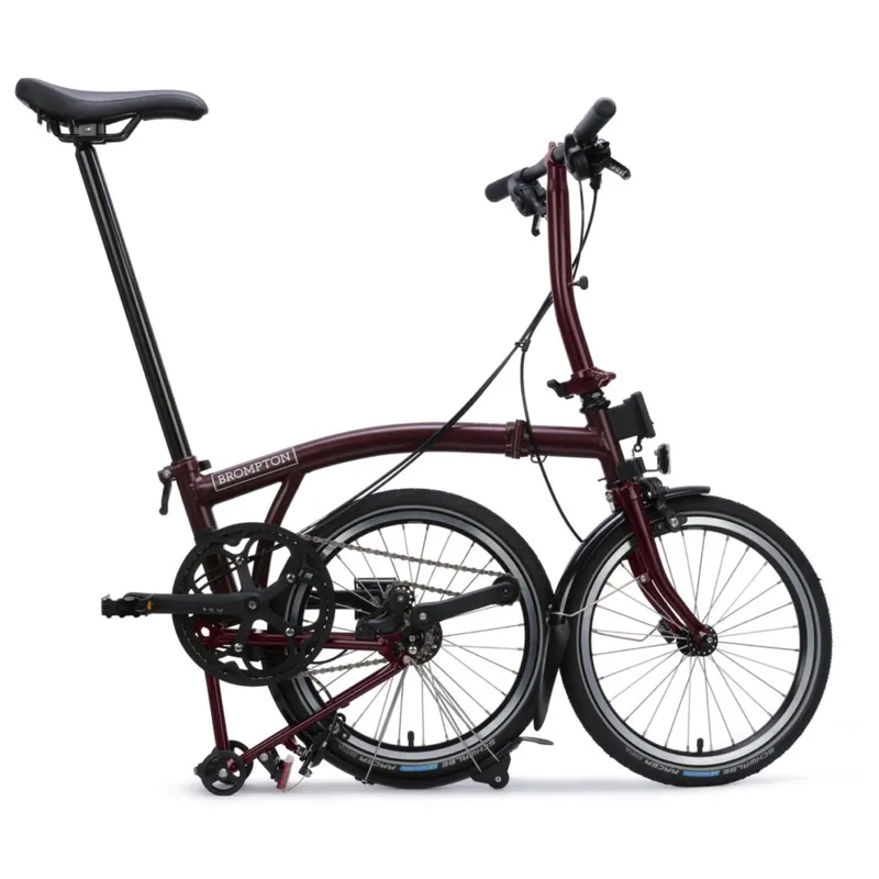 Brompton C-Line 4 speed in Plum Red-8