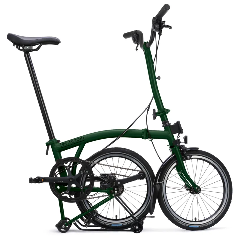 Brompton C-Line 4-speed in Racing Green with SuperRoll+ Rack-6