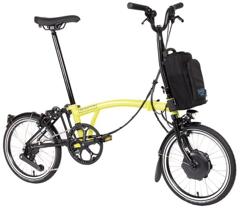 Brompton Electric C-Line 4 Speed High Bar H4L in Yuzu Lime