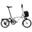 Brompton Electric C-Line 4-speed with SuperRoll+ in Lunar Ice Metallic