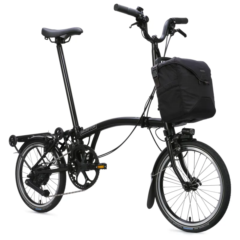 Brompton Electric C-Line 4-speed with SuperRoll+ in Matt Black -5