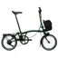 Brompton Electric C-Line 4-speed with SuperRoll+ in Racing Green