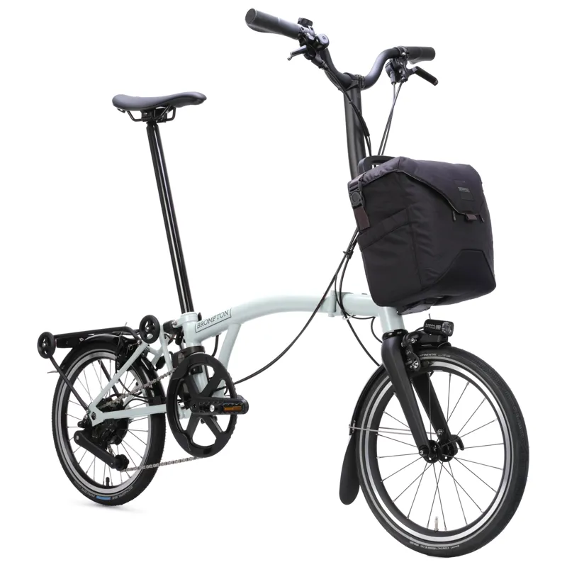 Brompton Electric P-Line 4-speed with SuperRoll+ Lunar Ice Metallic-2