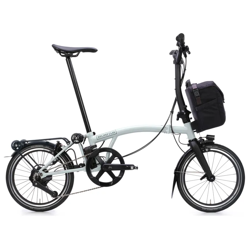 Brompton Electric P-Line 4-speed with SuperRoll+ Lunar Ice Metallic-1