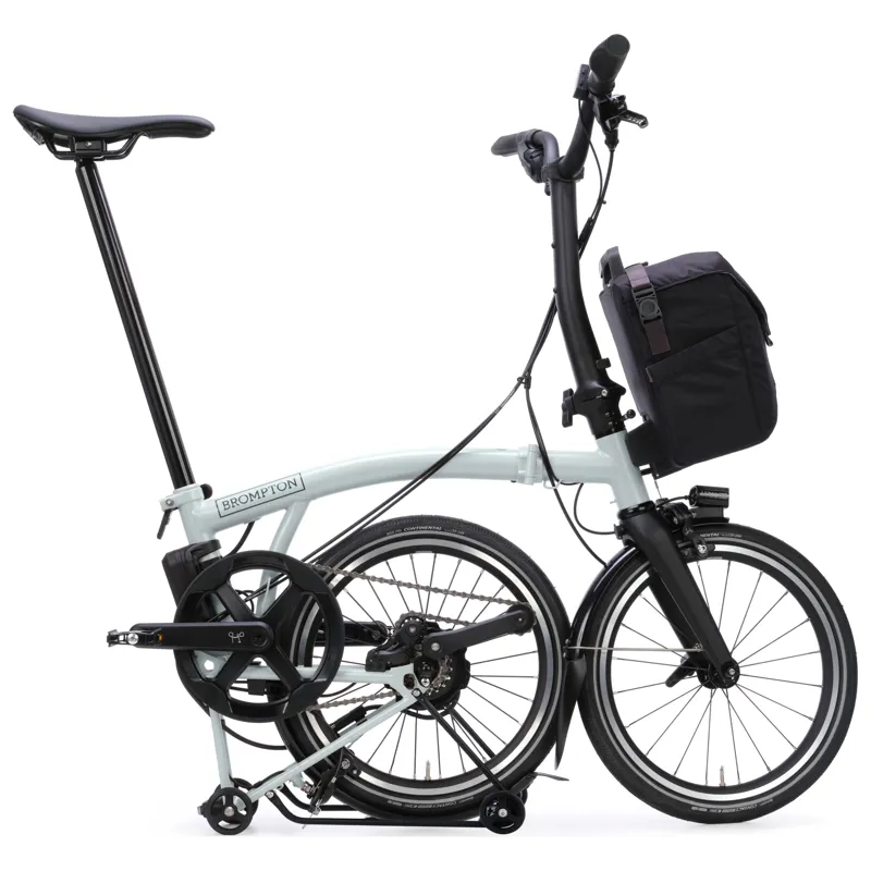 Brompton Electric P-Line 4-speed with SuperRoll+ Lunar Ice Metallic-5