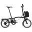 Brompton Electric P-Line 4-speed with SuperRoll+ in Matt Black