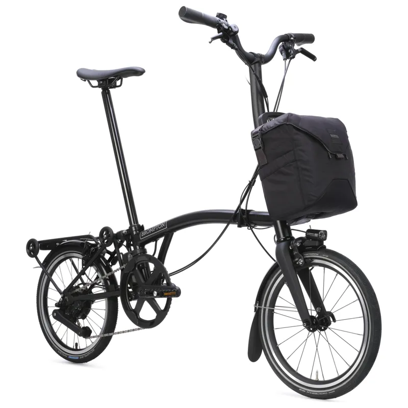 Brompton Electric P-Line 4-speed with SuperRoll+ in Matt Black-2