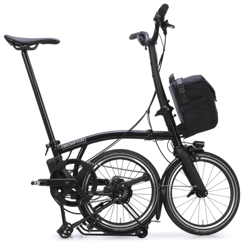 Brompton Electric P-Line 4-speed with SuperRoll+ in Matt Black-3