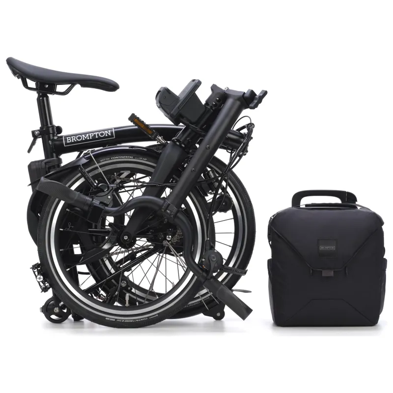 Brompton Electric P-Line 4-speed with SuperRoll+ in Matt Black-4