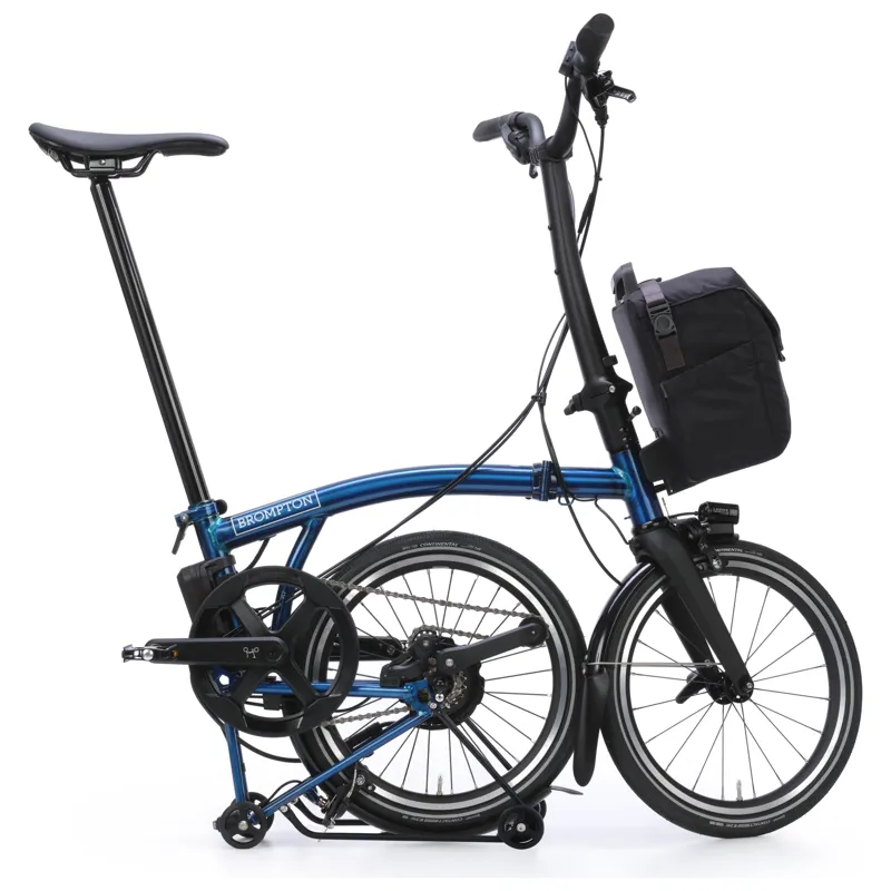 Brompton Electric P-Line 4-speed with SuperRoll+ in Pacific Lacquer-4