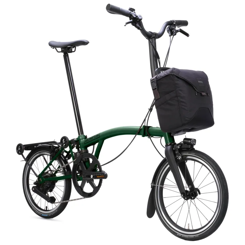 Brompton Electric P-Line 4-speed with SuperRoll+ in Racing Green-2