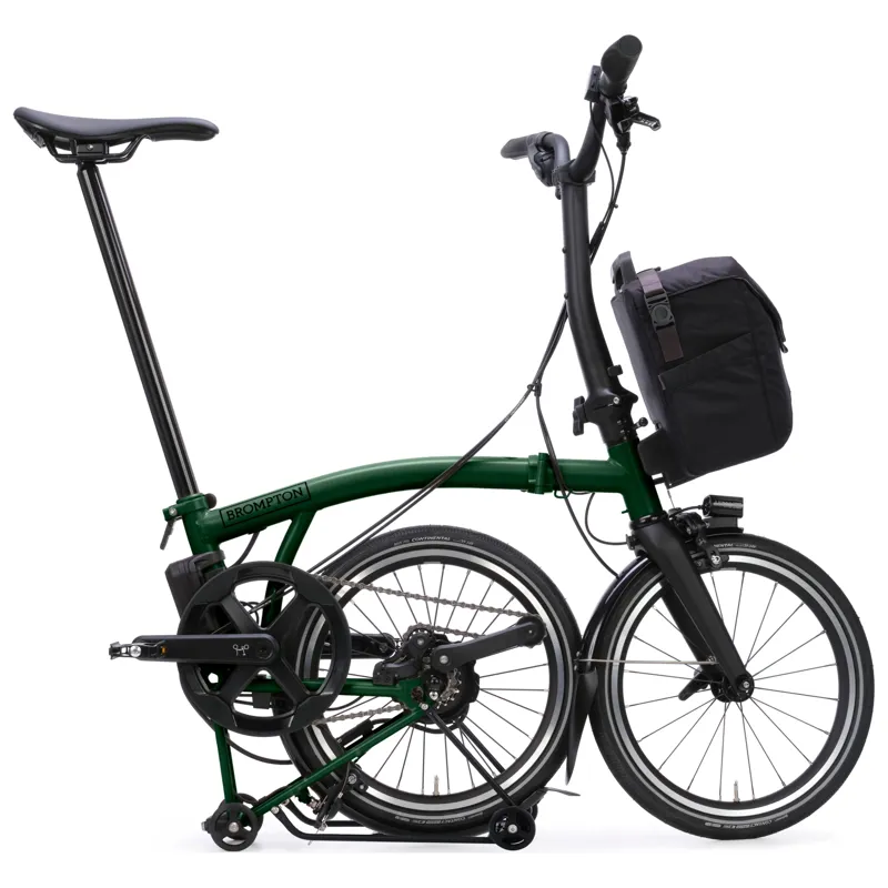 Brompton Electric P-Line 4-speed with SuperRoll+ in Racing Green-5