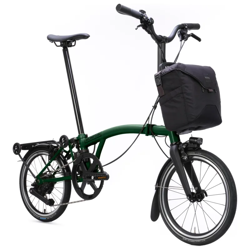 Brompton Electric P-Line 4-speed with SuperRoll+ in Racing Green-3