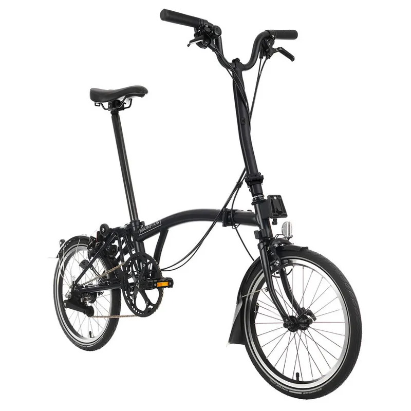 Brompton C-Line Urban High Bar 2 Speed H2L in Matt Black