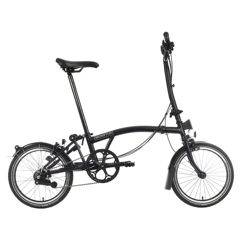 Brompton C-Line Urban High Bar 2 Speed H2L in Matt Black-1
