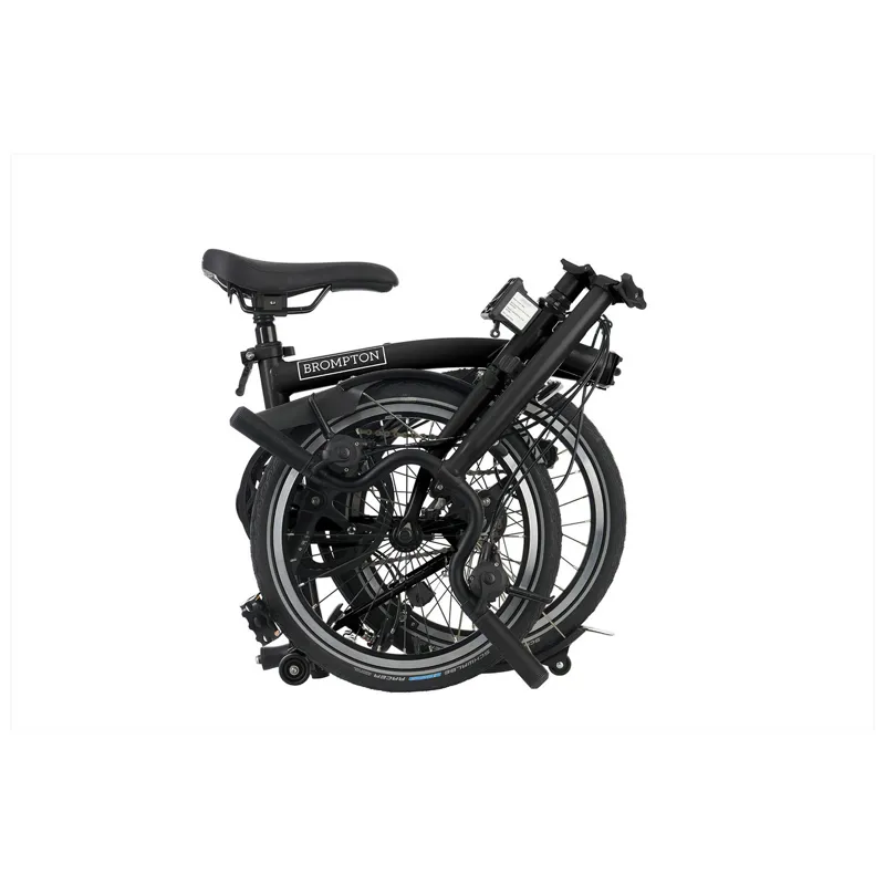 Brompton C-Line Urban High Bar 2 Speed H2L in Matt Black-3