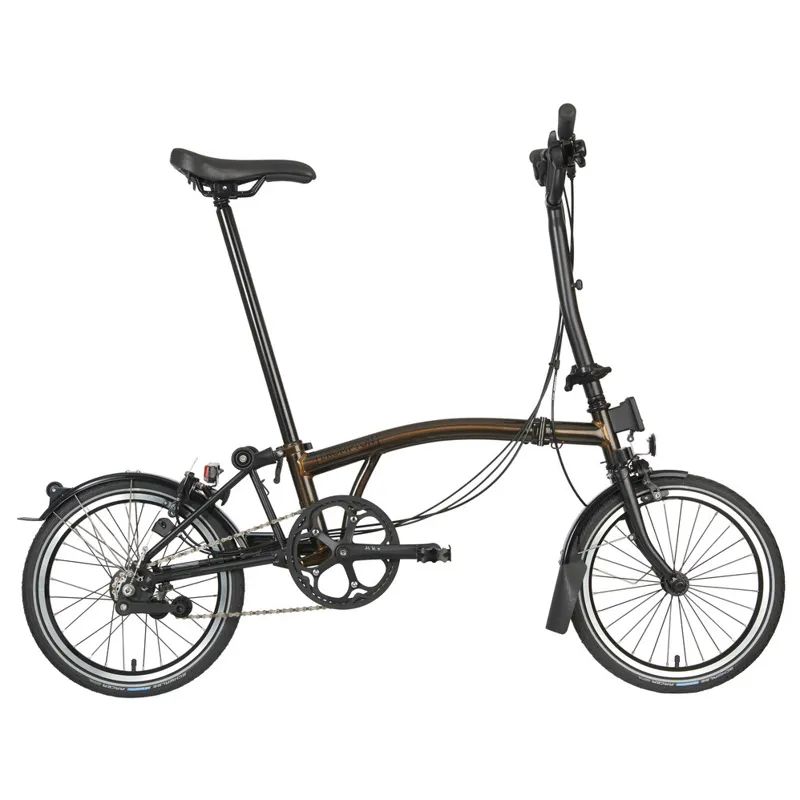 Brompton C-Line Urban High Bar 2 Speed H2L in Black Lacquer-1