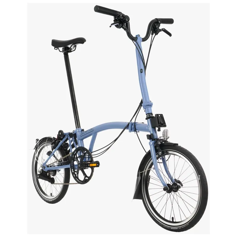 Brompton C-Line Explore 6 Speed H6L with High Bar in Ocean Blue