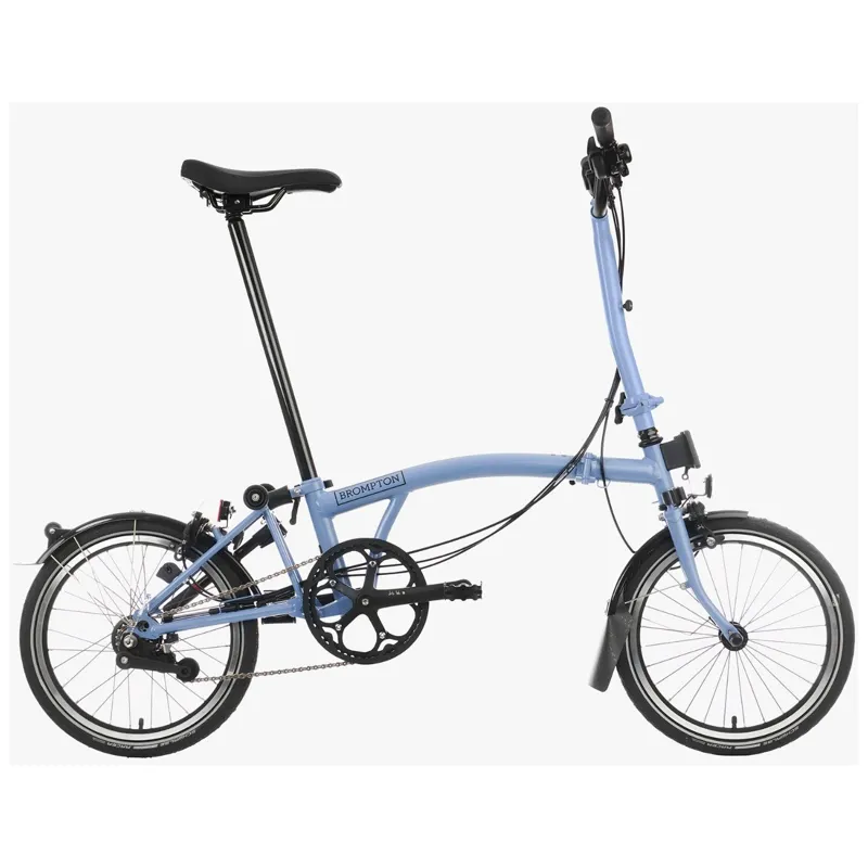 Brompton C-Line Explore 6 Speed H6L with High Bar in Ocean Blue-1