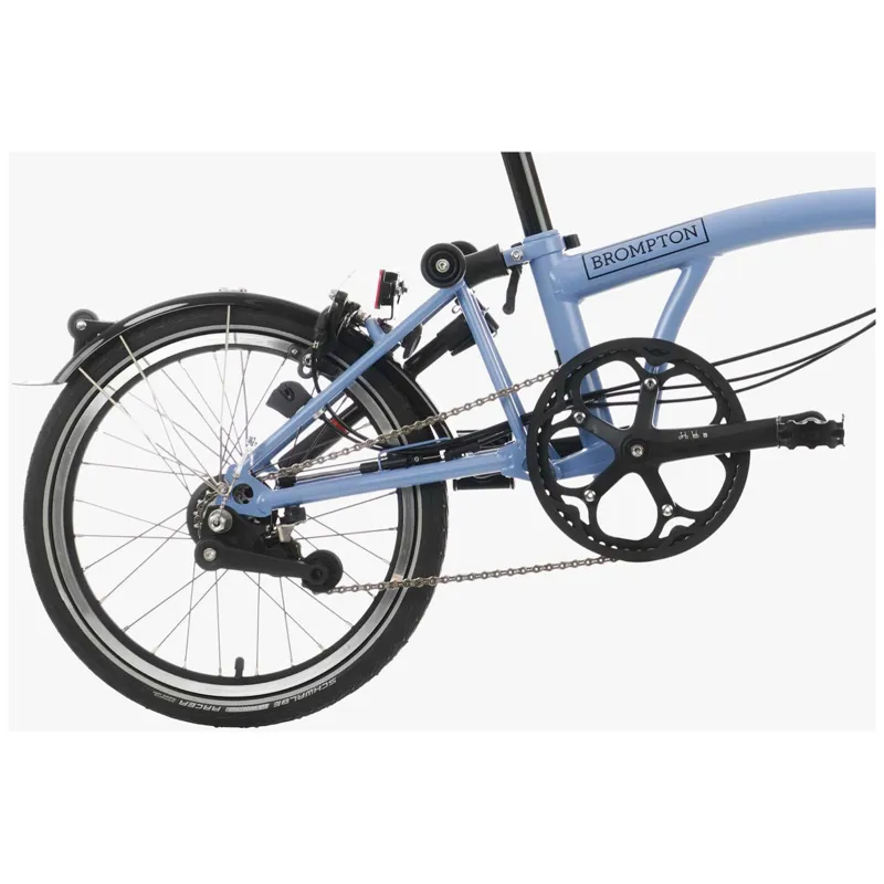 Brompton C-Line Explore 6 Speed H6L with High Bar in Ocean Blue-4