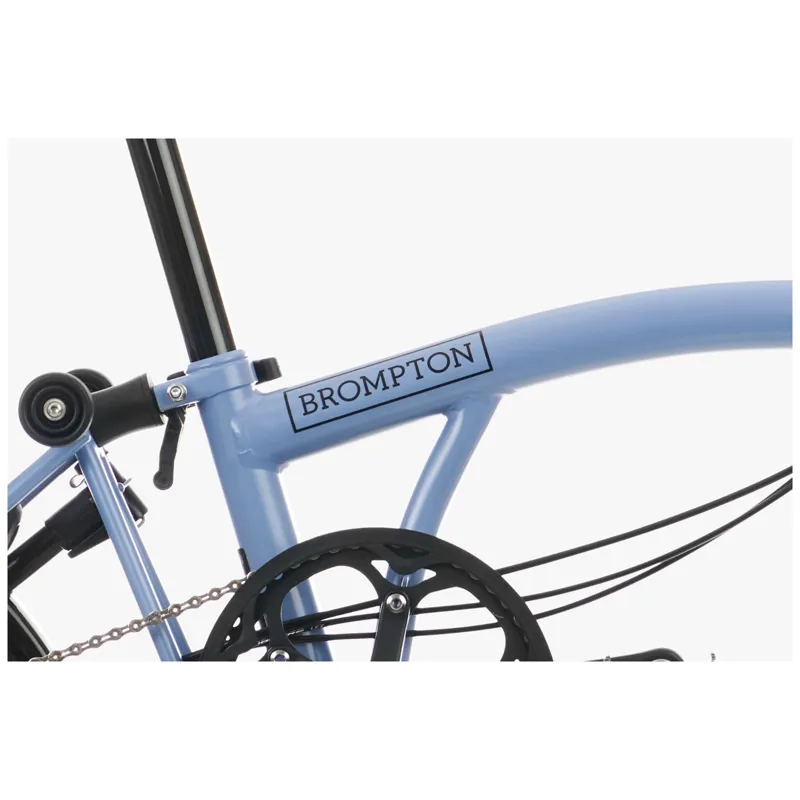 Brompton C-Line Explore 6 Speed H6L with High Bar in Ocean Blue-5