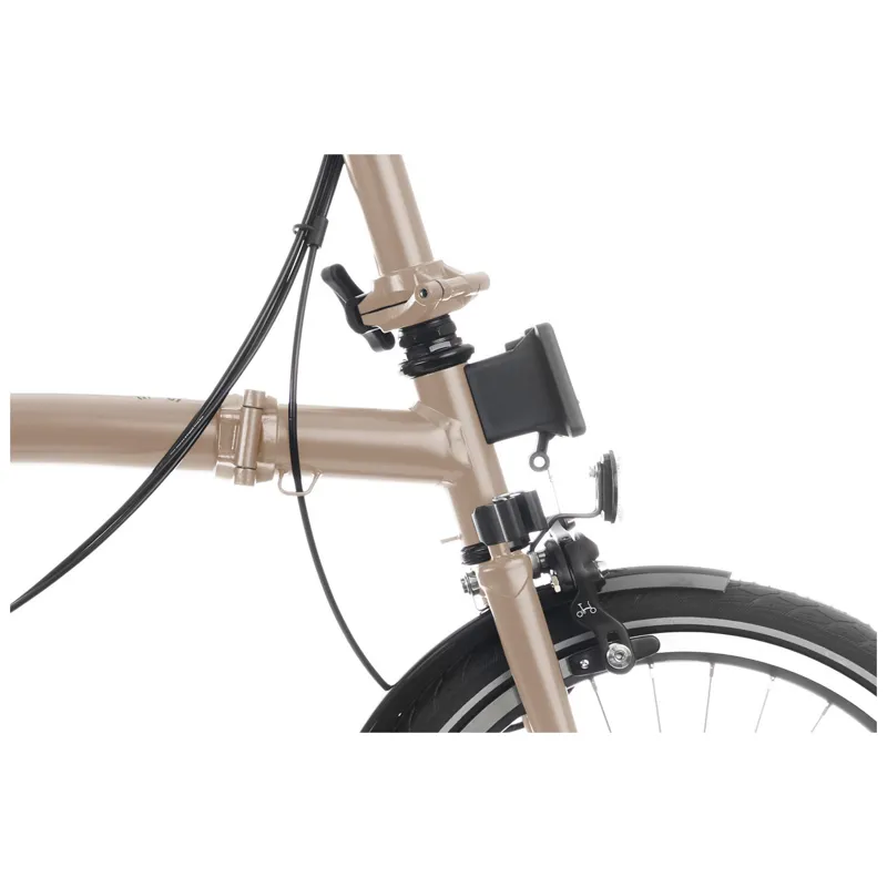 Brompton C-Line Urban High Bar 2 Speed H2L in Dune Sand-4