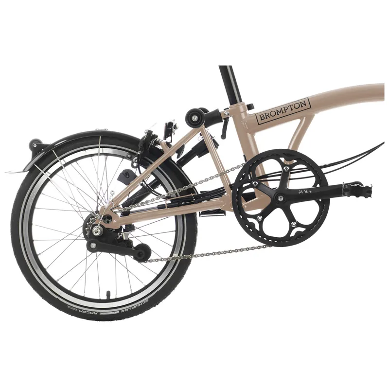Brompton C-Line Urban High Bar 2 Speed H2L in Dune Sand-5