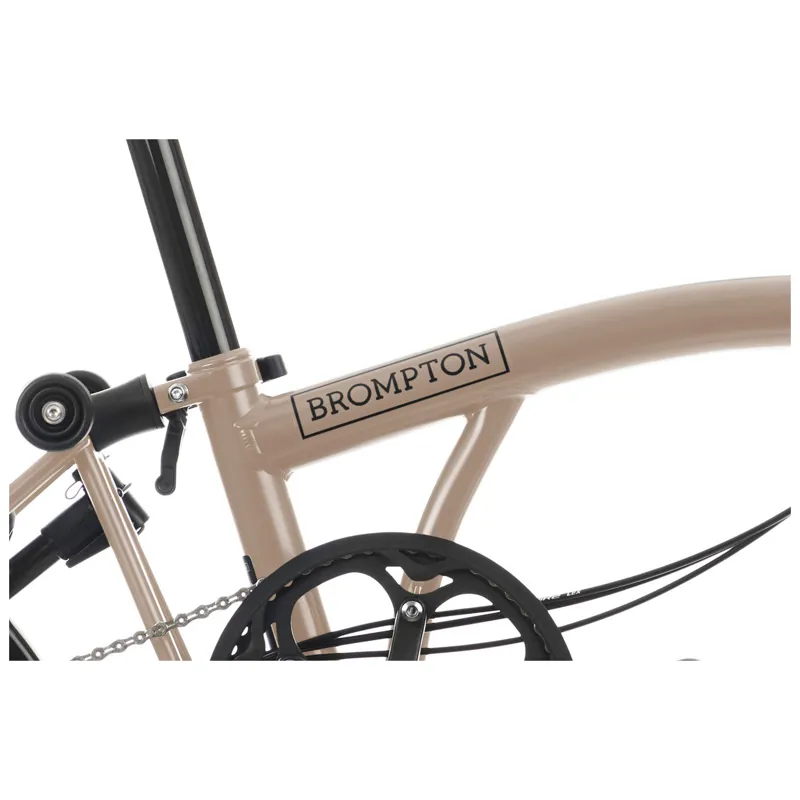 Brompton C-Line Urban High Bar 2 Speed H2L in Dune Sand-6
