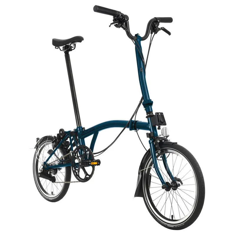 Brompton C-Line Urban High Bar 2 Speed H2L in Ocean Blue