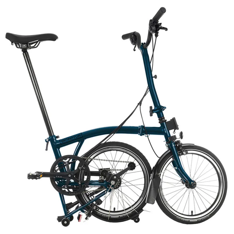 Brompton C-Line Urban High Bar 2 Speed H2L in Ocean Blue-2