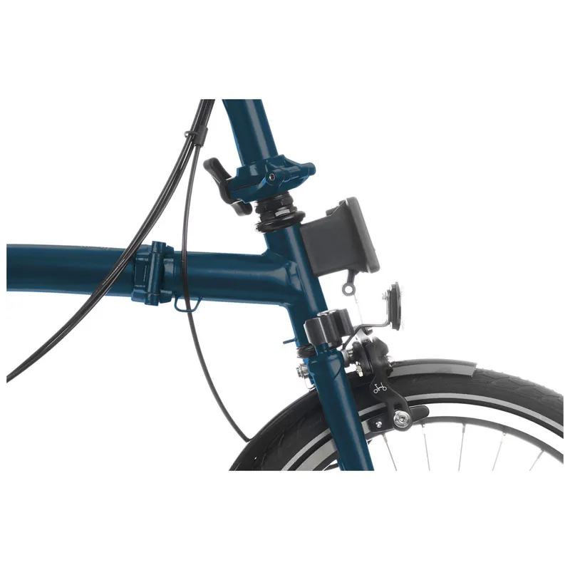Brompton C-Line Urban High Bar 2 Speed H2L in Ocean Blue-4