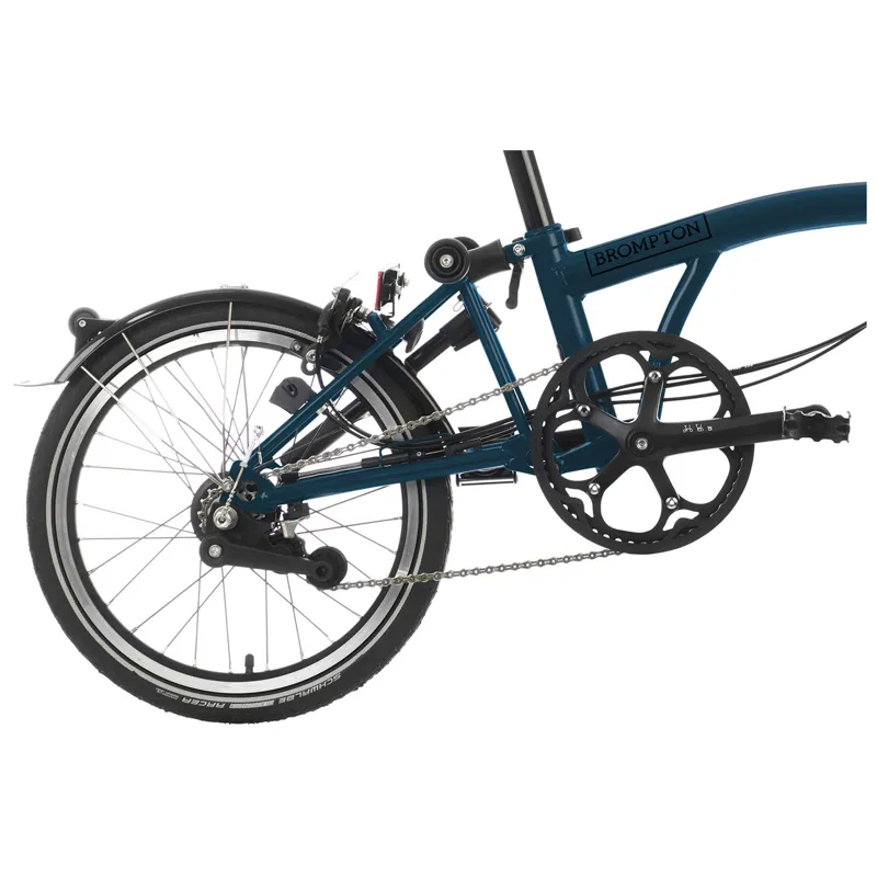 Brompton C-Line Urban High Bar 2 Speed H2L in Ocean Blue-5
