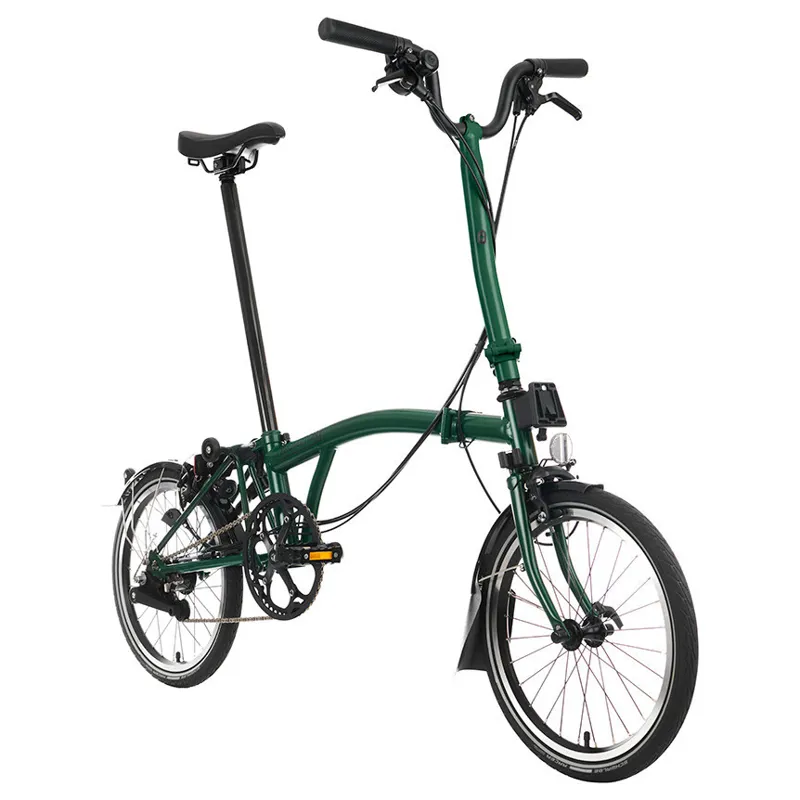 Brompton C-Line Urban High Bar 2 Speed H2L in Racing Green