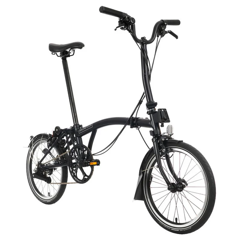Brompton C-Line Explore 6 Speed M6L with Mid Bar in Black