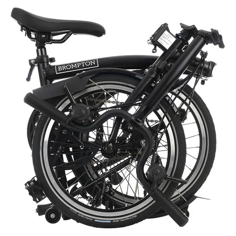 Brompton C-Line Explore 6 Speed M6L with Mid Bar in Black-2
