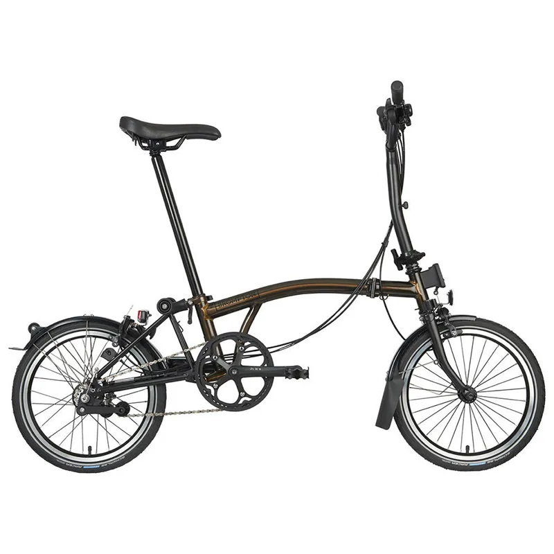 Brompton C-Line Explore 6 Speed M6L with Mid Bar in Black Lacquer-1
