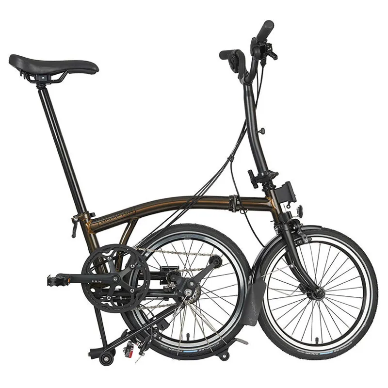 Brompton C-Line Explore 6 Speed M6L with Mid Bar in Black Lacquer-2