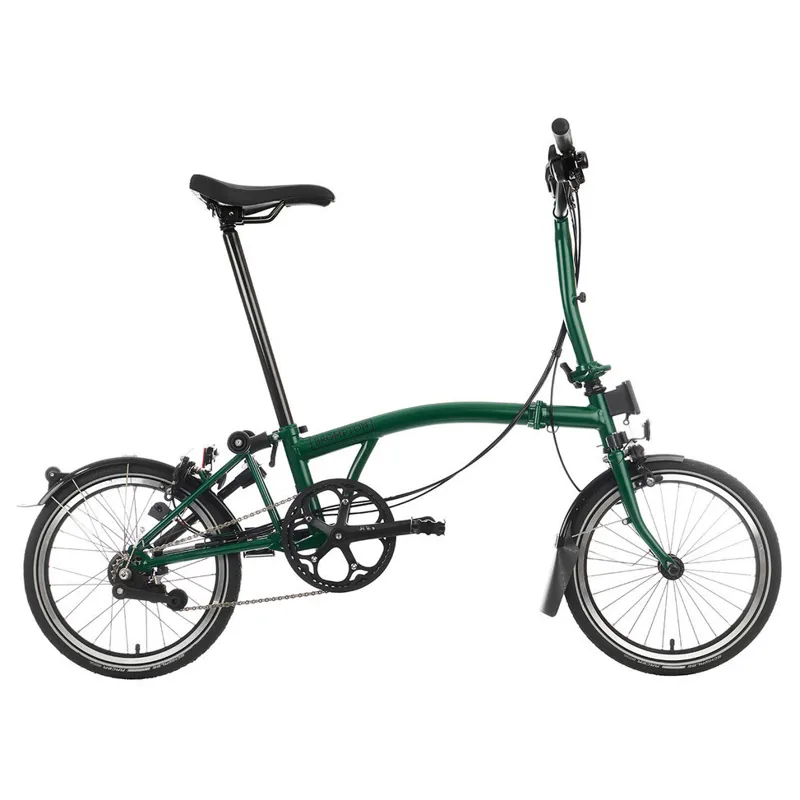Brompton C-Line Explore 6 Speed M6L with Mid Bar in Racing Green-1