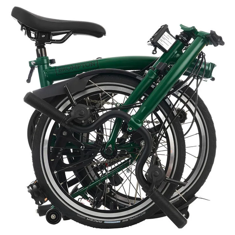 Brompton C-Line Explore 6 Speed M6L with Mid Bar in Racing Green-3