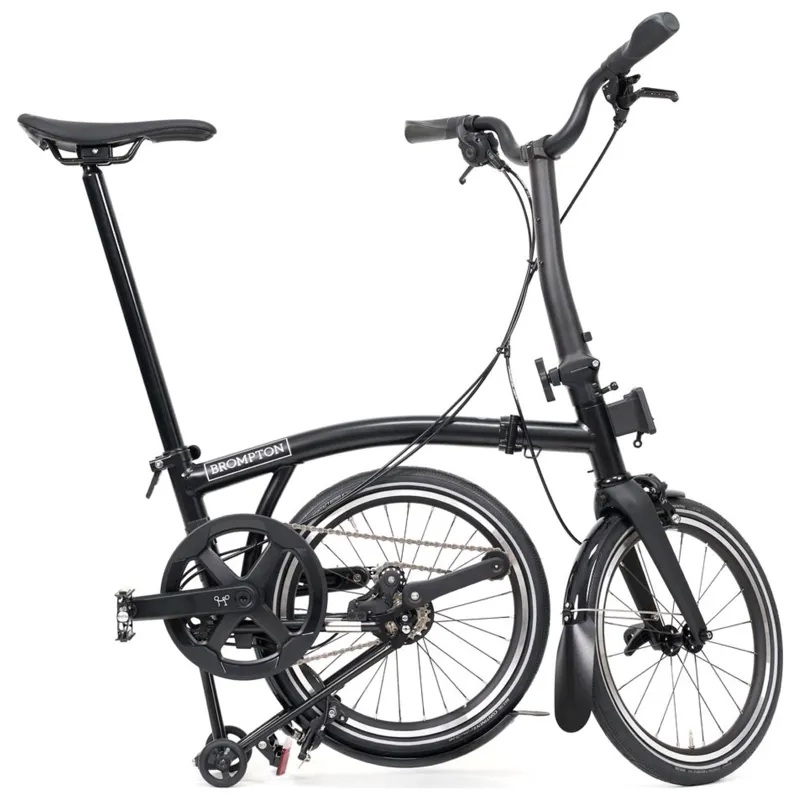 Brompton P-Line 4-speed folding bike in Matt Black-6