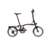Brompton P-Line 12-speed folding bike with SuperRoll+ in Plum Red