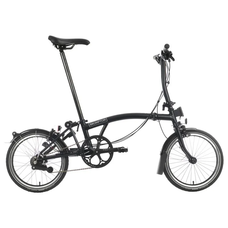 Brompton C-Line Urban Low Bar 2 Speed S2L in Matt Black-1