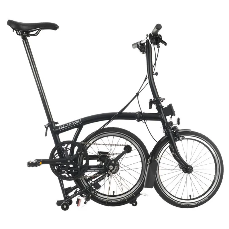 Brompton C-Line Urban Low Bar 2 Speed S2L in Matt Black-2
