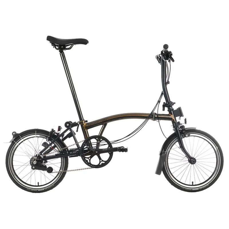 Brompton C-Line Explore Low Bar 6 Speed S6L in Black Lacquer-1