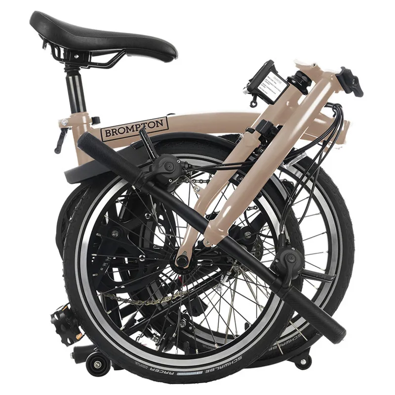Brompton C-Line Explore Low Bar 6 Speed S6L in Dune Sand-3