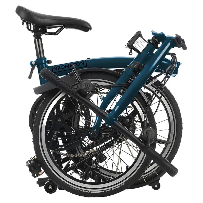 Brompton C-Line Explore Low Bar 6 Speed S6L in Ocean Blue-2