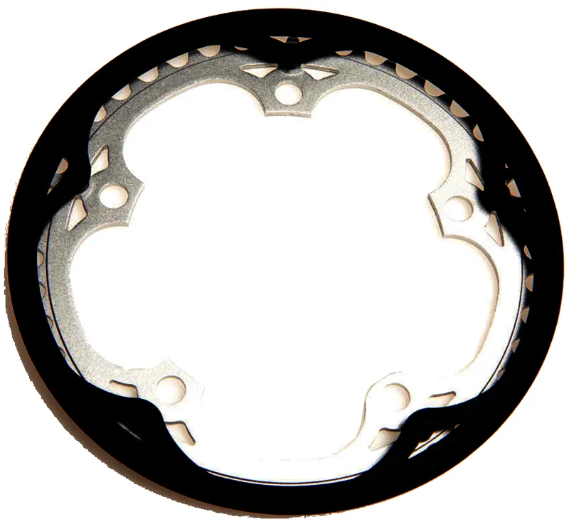 Brompton Chain Ring + Guard Spider 44T Silver