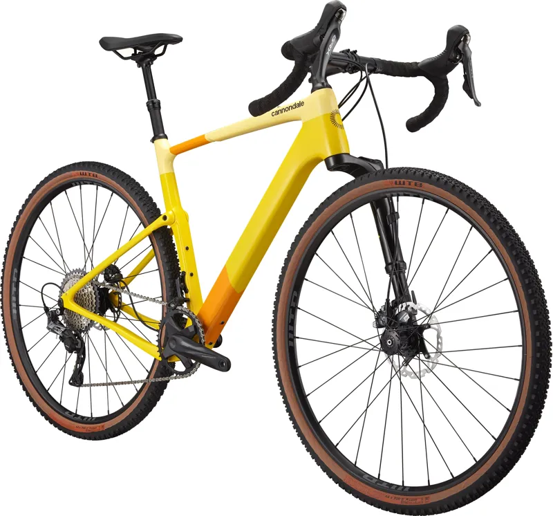 Cannondale Topstone Carbon 2 Lefty Gravel Bike in Laguna Yellow-1