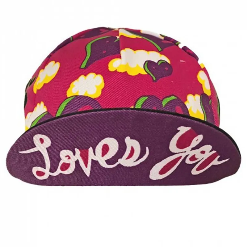 Cinelli Ana Benaroya Heart Cycling Cap in Pink-1