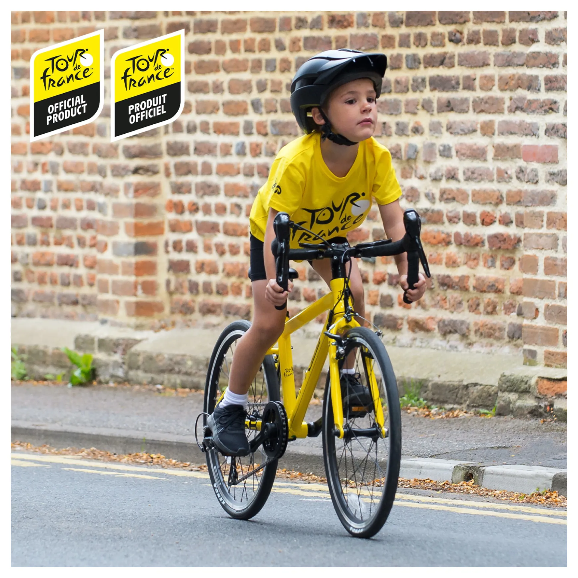 Frog Road 58 Kids Gravel Road Bike for Age 6-7 Tour de France Yellow